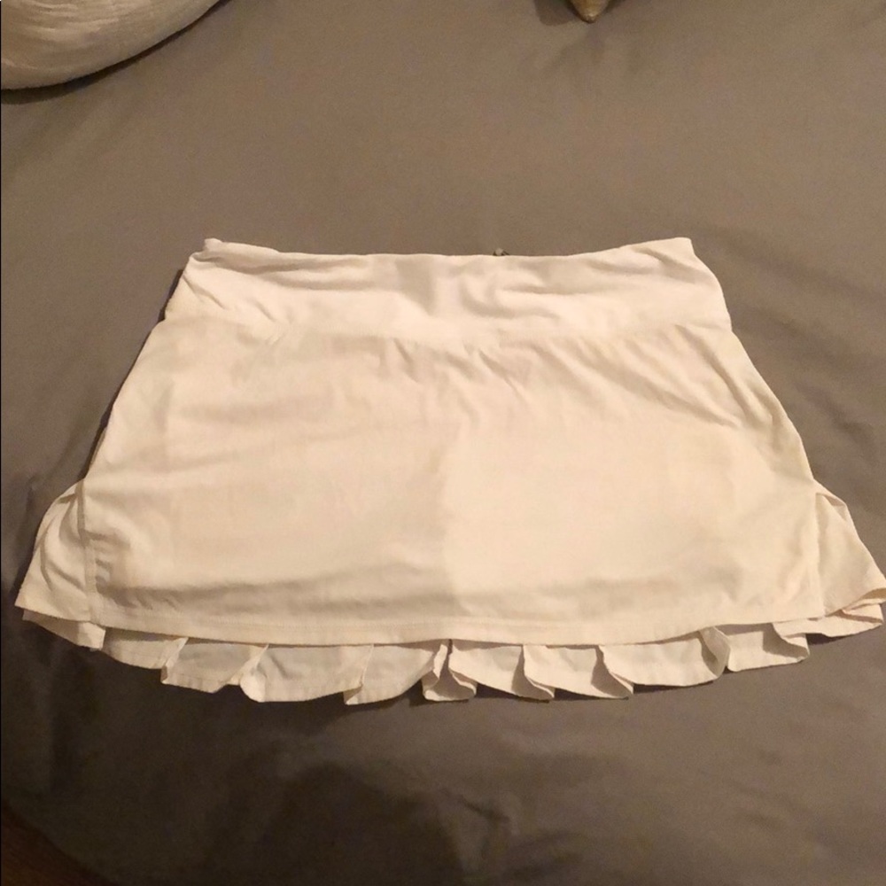 White tennis skirt, Lululemon